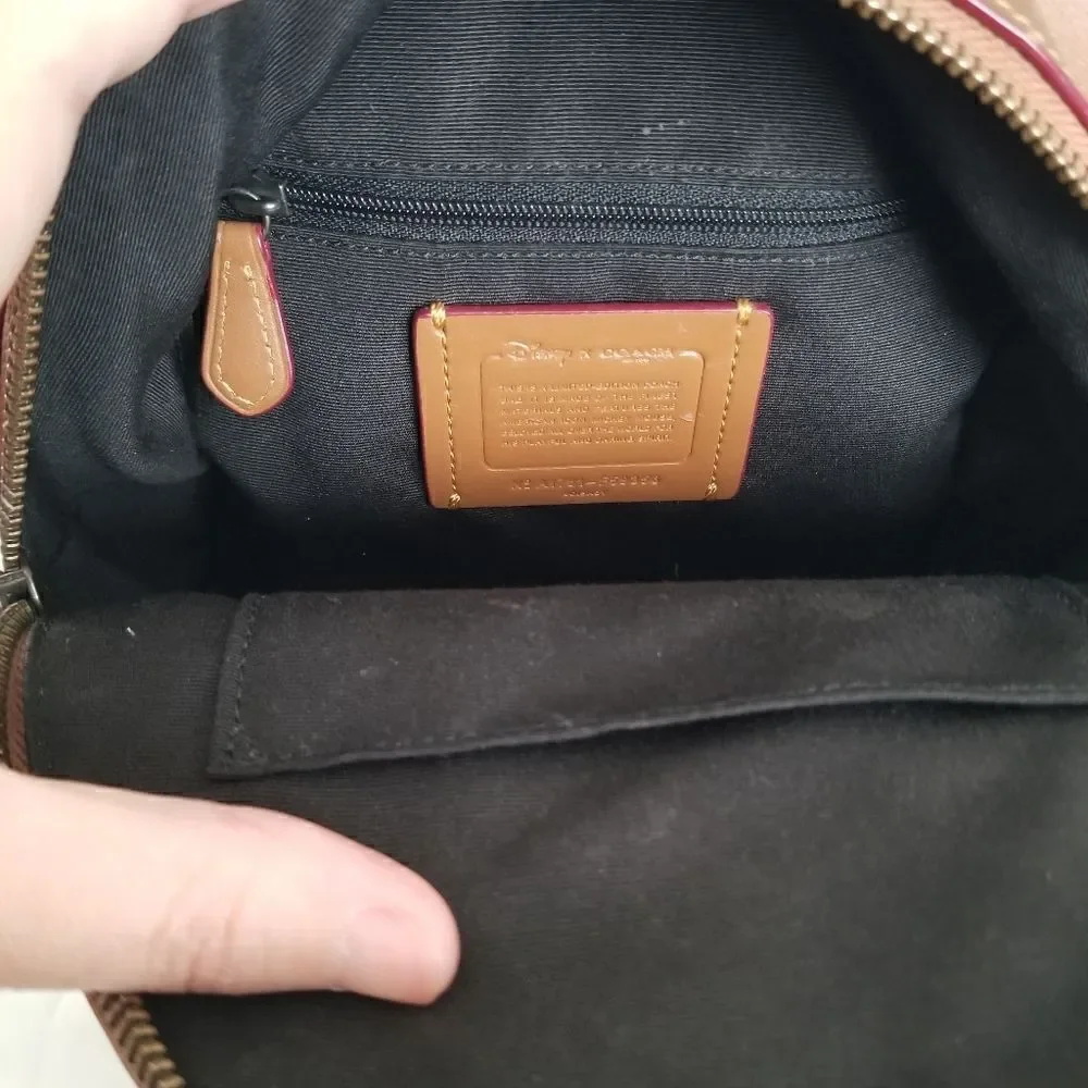 Coach × Disney Micky Mouse Small Bagpack and Coin Purse